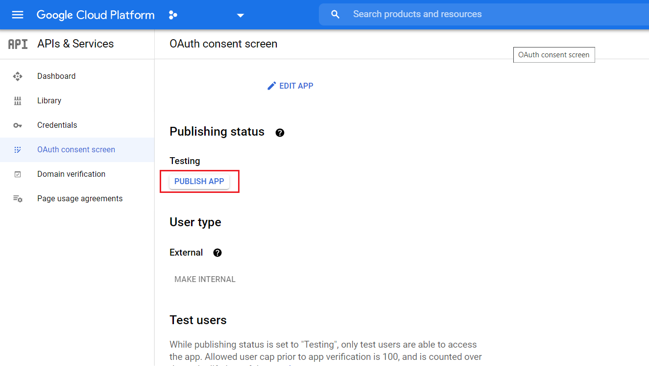 Gmeet configuration