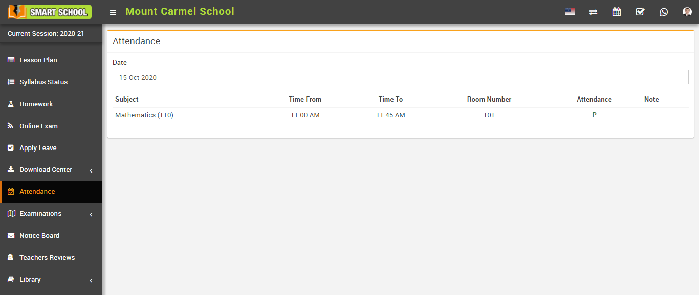 check student period by date image