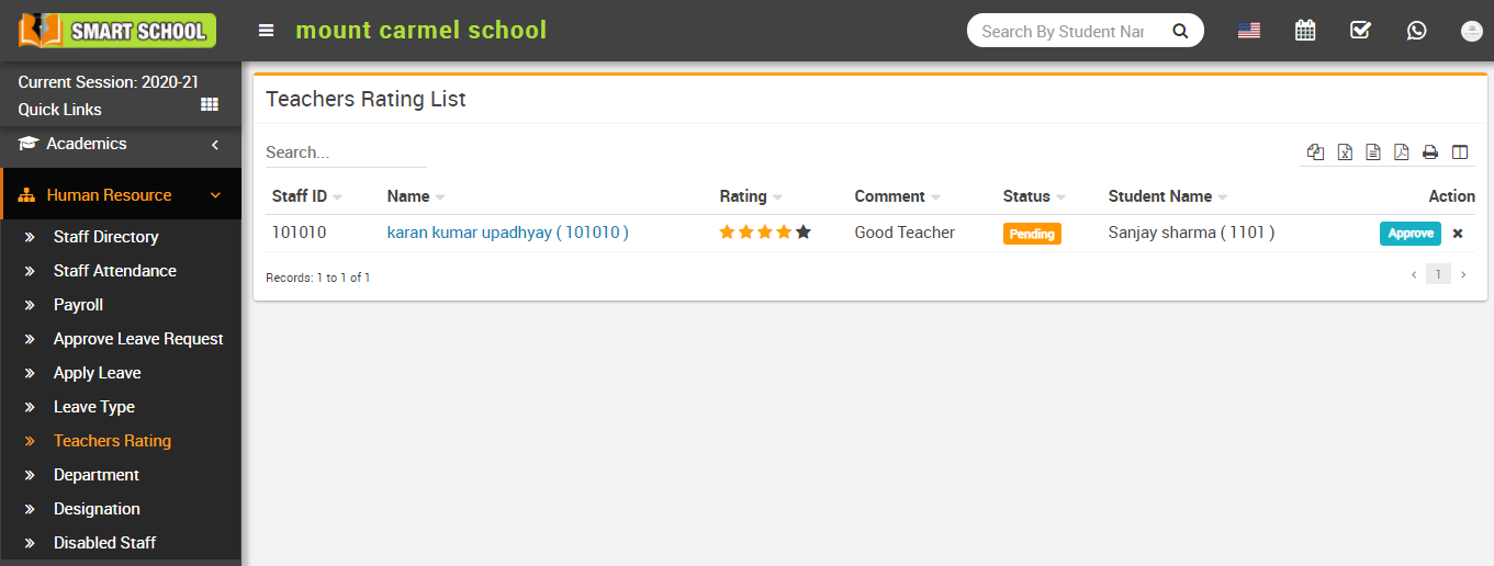 Teacher rating image