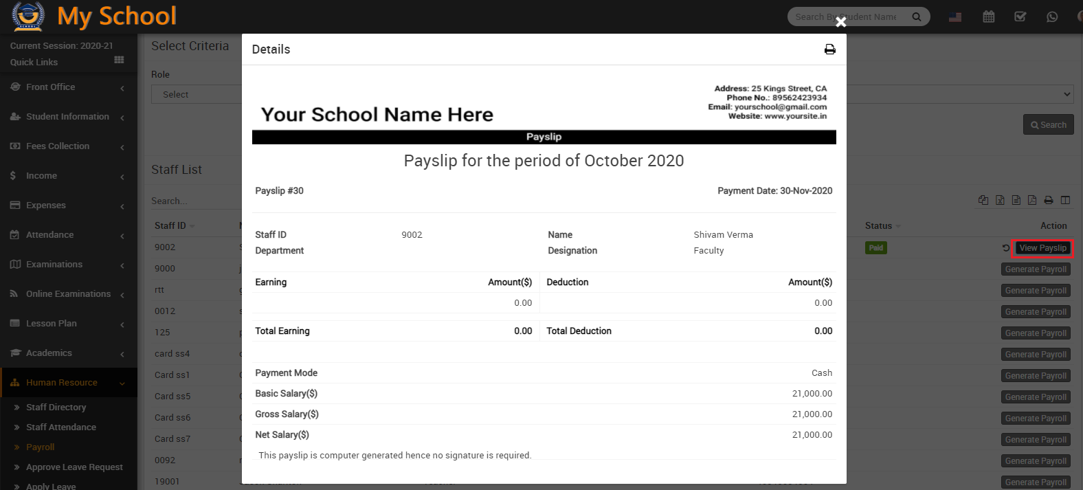 staff payslip image